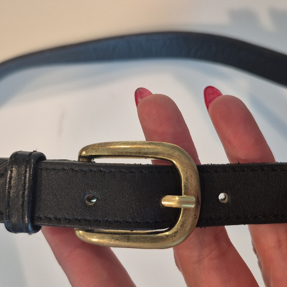 Vintage Laura Ashey Leather Black Crossbody Bag - Picture 9 of 16